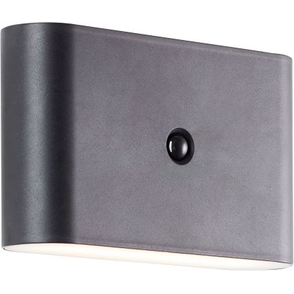 Brilliant - LED Buiten oplaadbaar wandlamp met sensor XINO LED/3W/5V IP44 zwart
