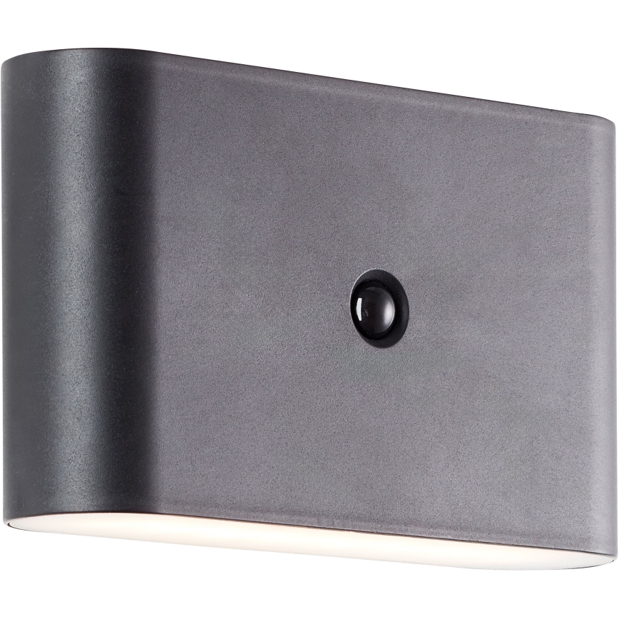 Brilliant - LED Buiten oplaadbaar wandlamp met sensor XINO LED/3W/5V IP44 zwart