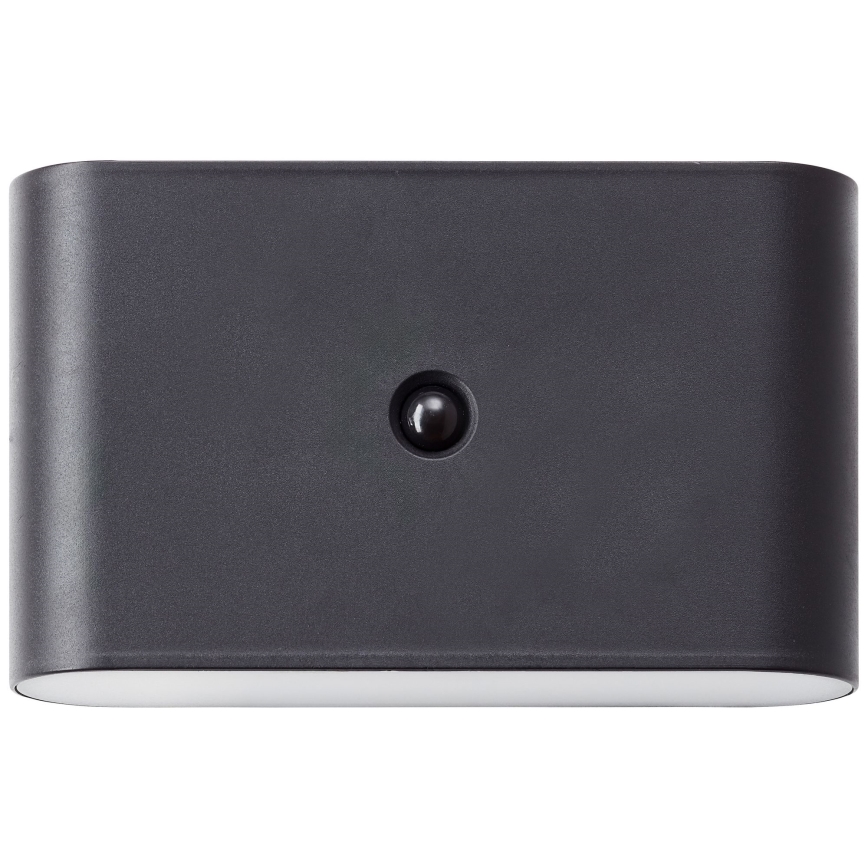 Brilliant - LED Buiten oplaadbaar wandlamp met sensor XINO LED/3W/5V IP44 zwart