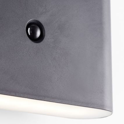 Brilliant - LED Buiten oplaadbaar wandlamp met sensor XINO LED/3W/5V IP44 zwart