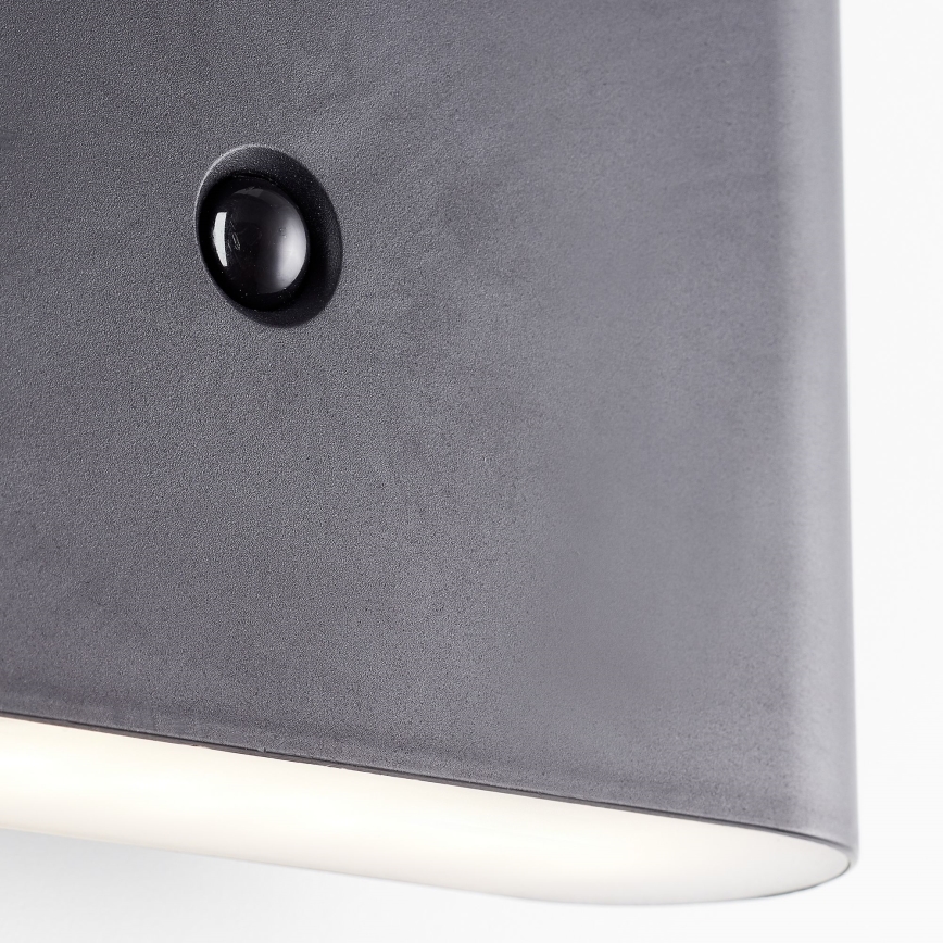 Brilliant - LED Buiten oplaadbaar wandlamp met sensor XINO LED/3W/5V IP44 zwart