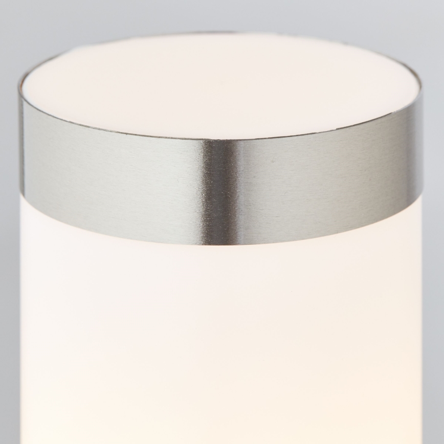 Brilliant - LED Buitenlamp met een sensor LEIGH LED/0,9W/230V + 1xE27/11W 80 cm IP44 glanzend chroom