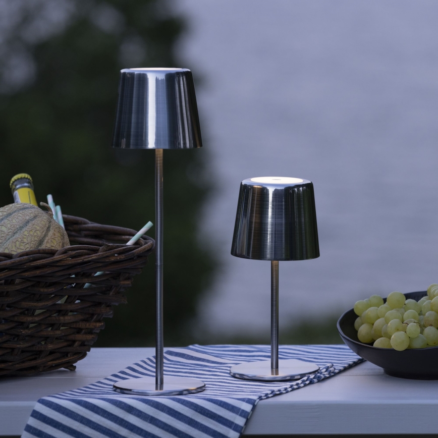 Brilliant - LED Dimbaar aanraken buitenshuis lamp XAANA LED/4W/5V 3000/4000/6500K IP44 glanzend chroom
