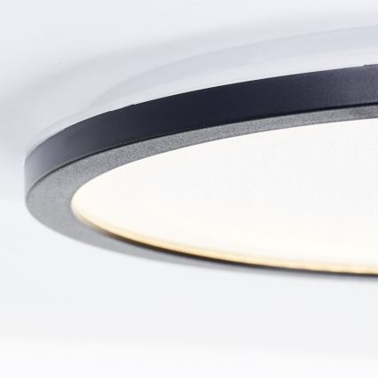 Brilliant - Dimbare LED Plafondlamp MOSAKO LED/20W/230V 2700K diameter 29,5 cm zwart