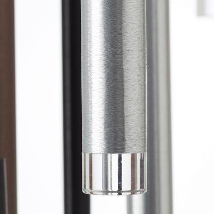 Brilliant - dimbare LED-hanglamp aan kabel CEMBALO LED/70W/230V mat chroom/zwart/bruin