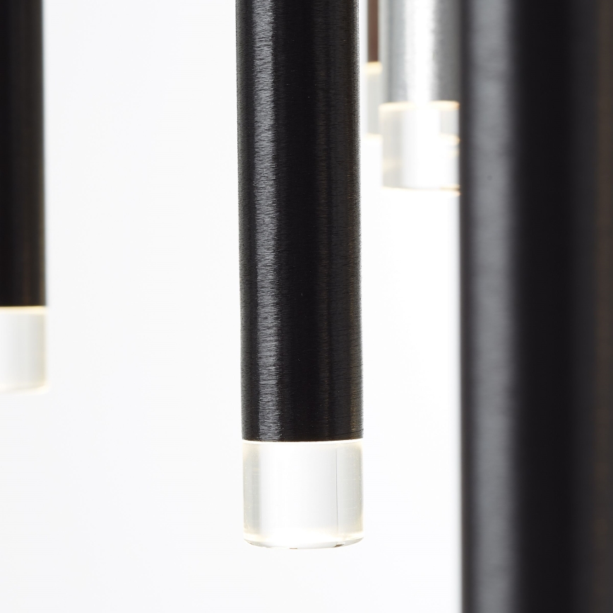 Brilliant - dimbare LED-hanglamp aan kabel CEMBALO LED/70W/230V mat chroom/zwart/bruin