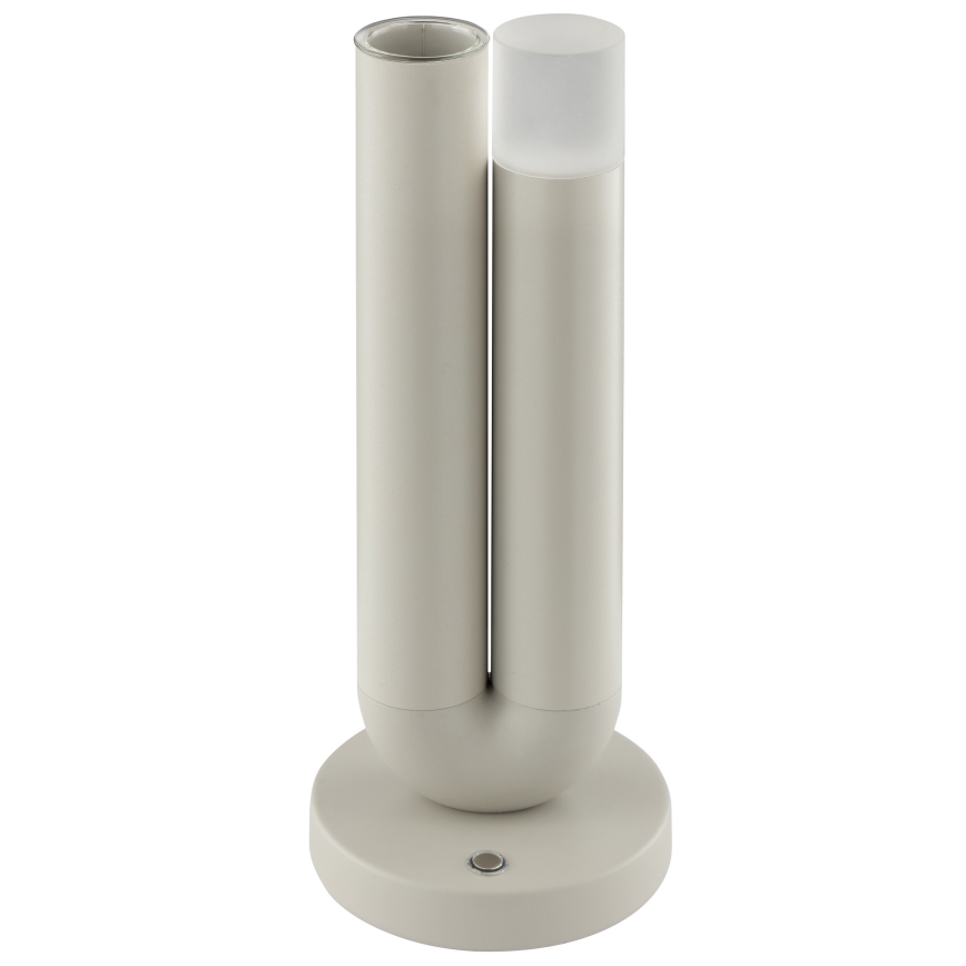 Brilliant - LED Oplaadbare dimbare buitentafellamp met aanraakbediening SAYU LED/2,5W/5V 2700K 2600 mAh IP44 grijs