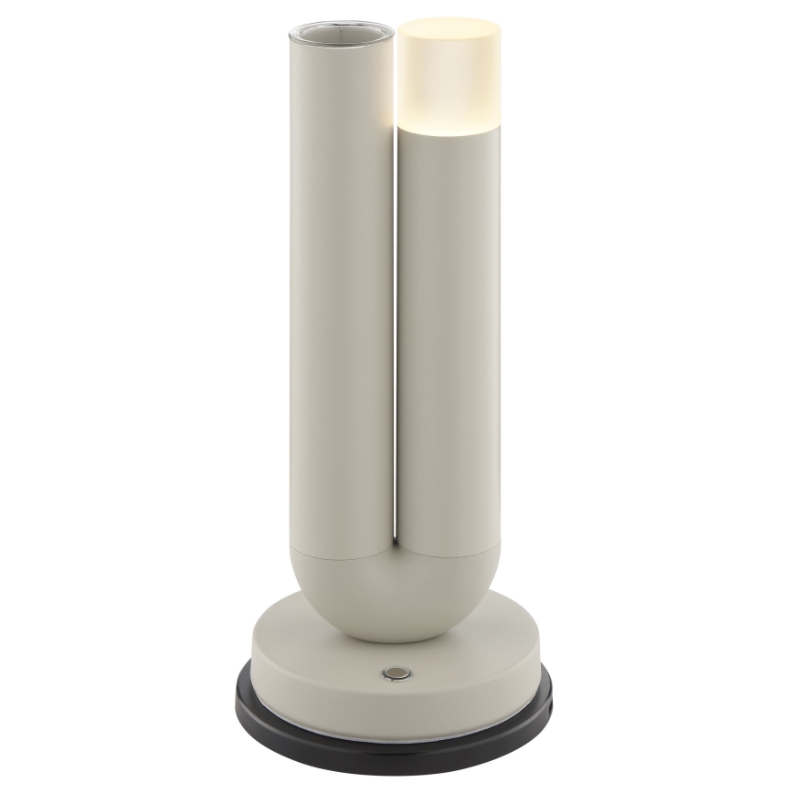 Brilliant - LED Oplaadbare dimbare buitentafellamp met aanraakbediening SAYU LED/2,5W/5V 2700K 2600 mAh IP44 grijs