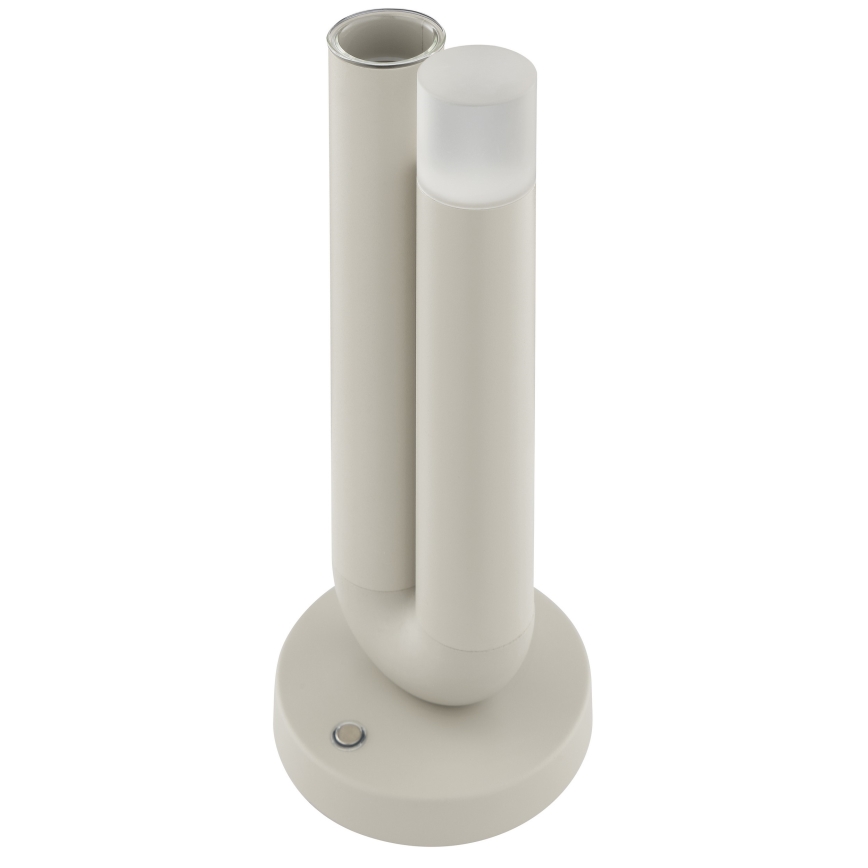 Brilliant - LED Oplaadbare dimbare buitentafellamp met aanraakbediening SAYU LED/2,5W/5V 2700K 2600 mAh IP44 grijs