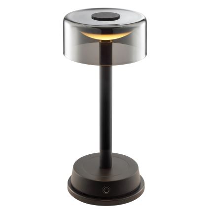 Brilliant - RAZOR LED dimbare oplaadbare buitentafellamp met aanraakbediening LED/2,5W/5V 2700K 2600 mAh IP44 zwart