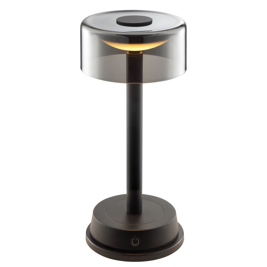 Brilliant - RAZOR LED dimbare oplaadbare buitentafellamp met aanraakbediening LED/2,5W/5V 2700K 2600 mAh IP44 zwart