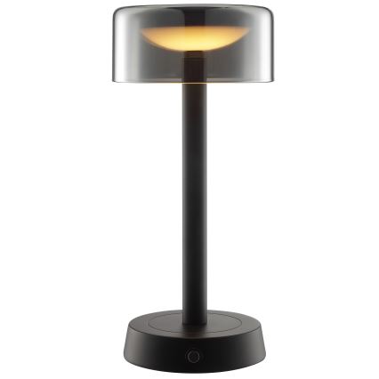 Brilliant - LED dimbare oplaadbare tafellamp voor buiten met aanraakbediening RAZOR LED/2,5W/5V 2700K 2600 mAh IP44 zwart