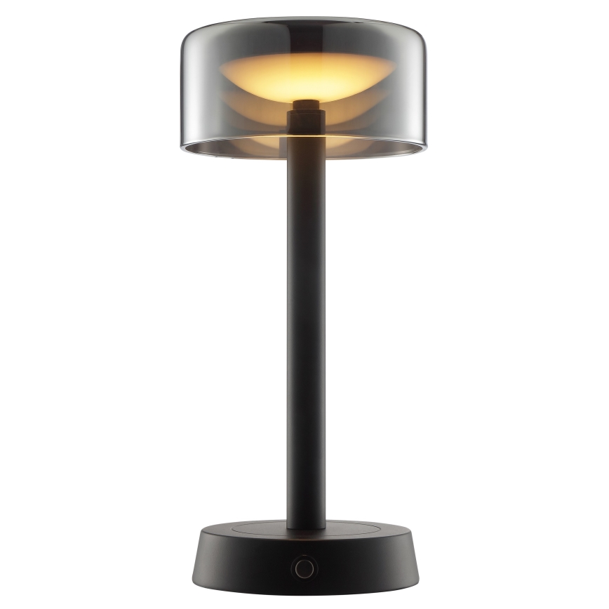 Brilliant - LED dimbare oplaadbare tafellamp voor buiten met aanraakbediening RAZOR LED/2,5W/5V 2700K 2600 mAh IP44 zwart