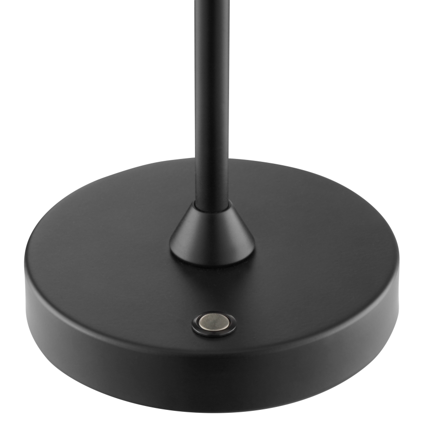 Brilliant - ELORA LED oplaadbare dimbare tafellamp voor buiten met aanraakbediening, 2,5W/5V, 2700K, 2600 mAh, IP44, zwart