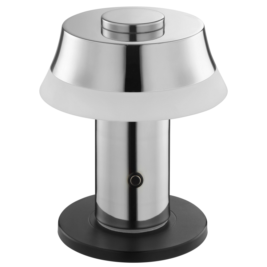 Brilliant - LED-dimbare oplaadbare tafellamp KINICH met aanraakbediening LED/2,5W/5V 2700K 2600 mAh glanzend chroom