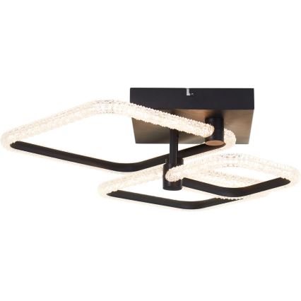 Brilliant - LED Dimbare Plafondlamp AYDIN LED/30W/230V 3000-6500K Zwart + Afstandsbediening