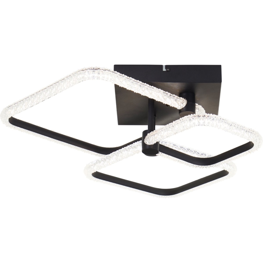 Brilliant - LED Dimbare Plafondlamp AYDIN LED/30W/230V 3000-6500K Zwart + Afstandsbediening