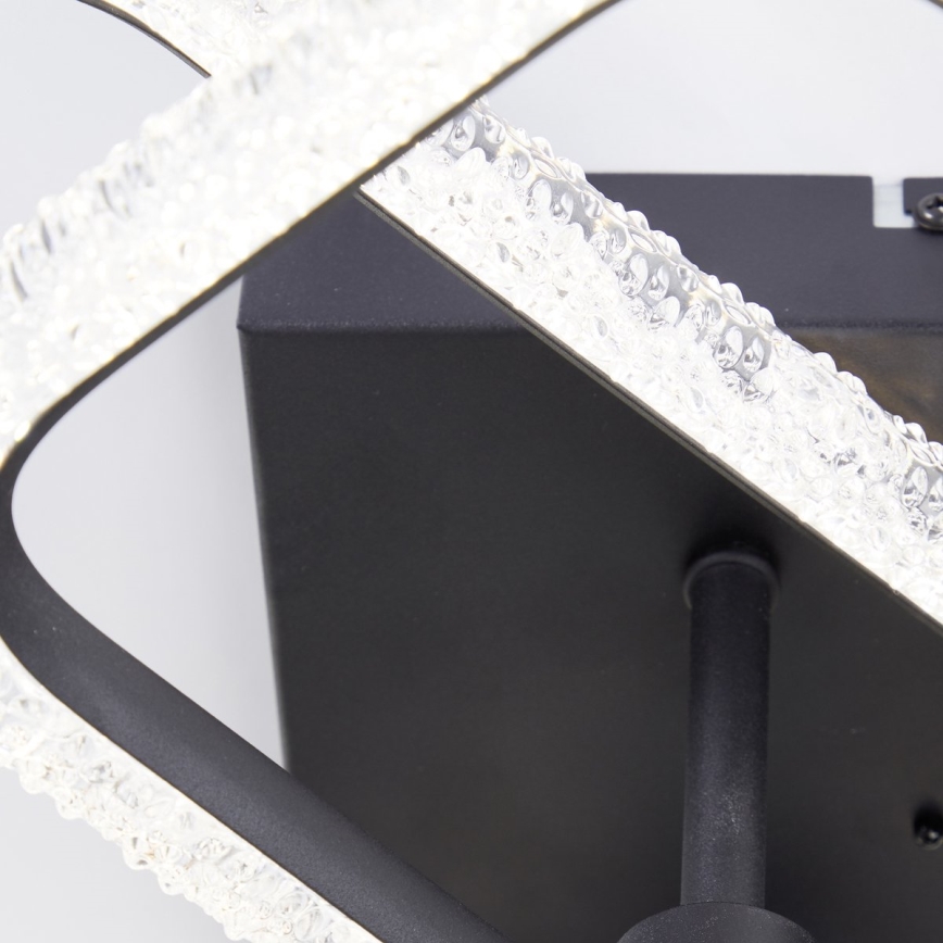Brilliant - LED Dimbare Plafondlamp AYDIN LED/30W/230V 3000-6500K Zwart + Afstandsbediening