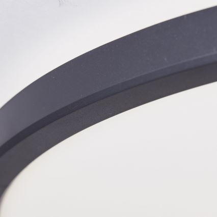 Brilliant - LED-dimbare badkamerplafondlamp BRENNAN LED/35W/230V Ø 54 cm IP44 zwart