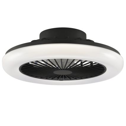 Brilliant - dimbare LED-plafondlamp met ventilator MONTERO LED/20W/230V 2700-6500K Ø 42 cm zwart + afstandsbediening