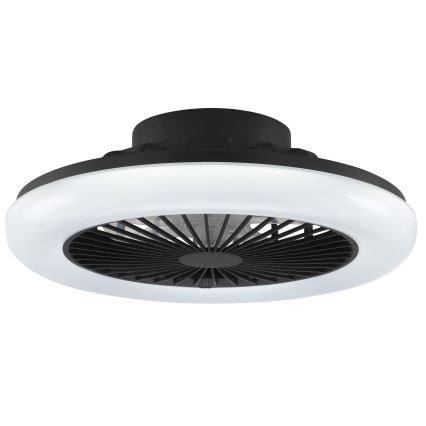 Brilliant - dimbare LED-plafondlamp met ventilator MONTERO LED/20W/230V 2700-6500K Ø 42 cm zwart + afstandsbediening