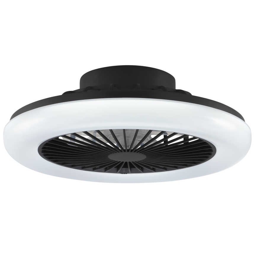Brilliant - dimbare LED-plafondlamp met ventilator MONTERO LED/20W/230V 2700-6500K Ø 42 cm zwart + afstandsbediening