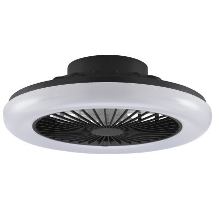 Brilliant - dimbare LED-plafondlamp met ventilator MONTERO LED/20W/230V 2700-6500K Ø 42 cm zwart + afstandsbediening