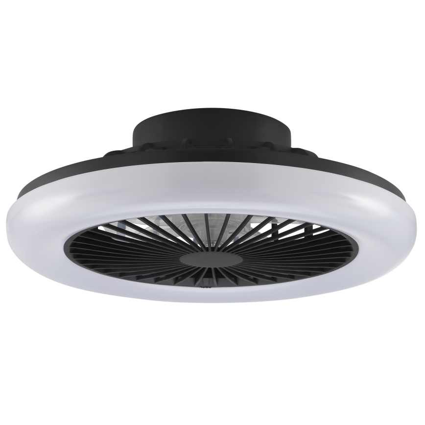 Brilliant - dimbare LED-plafondlamp met ventilator MONTERO LED/20W/230V 2700-6500K Ø 42 cm zwart + afstandsbediening
