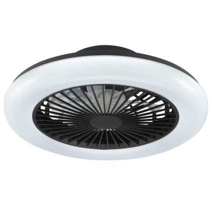 Brilliant - dimbare LED-plafondlamp met ventilator MONTERO LED/20W/230V 2700-6500K Ø 42 cm zwart + afstandsbediening