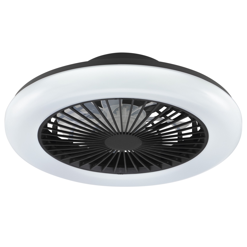 Brilliant - dimbare LED-plafondlamp met ventilator MONTERO LED/20W/230V 2700-6500K Ø 42 cm zwart + afstandsbediening
