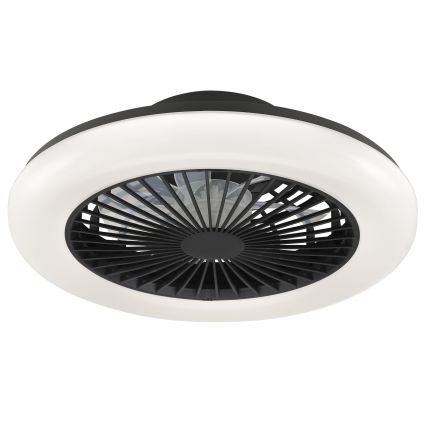 Brilliant - dimbare LED-plafondlamp met ventilator MONTERO LED/20W/230V 2700-6500K Ø 42 cm zwart + afstandsbediening