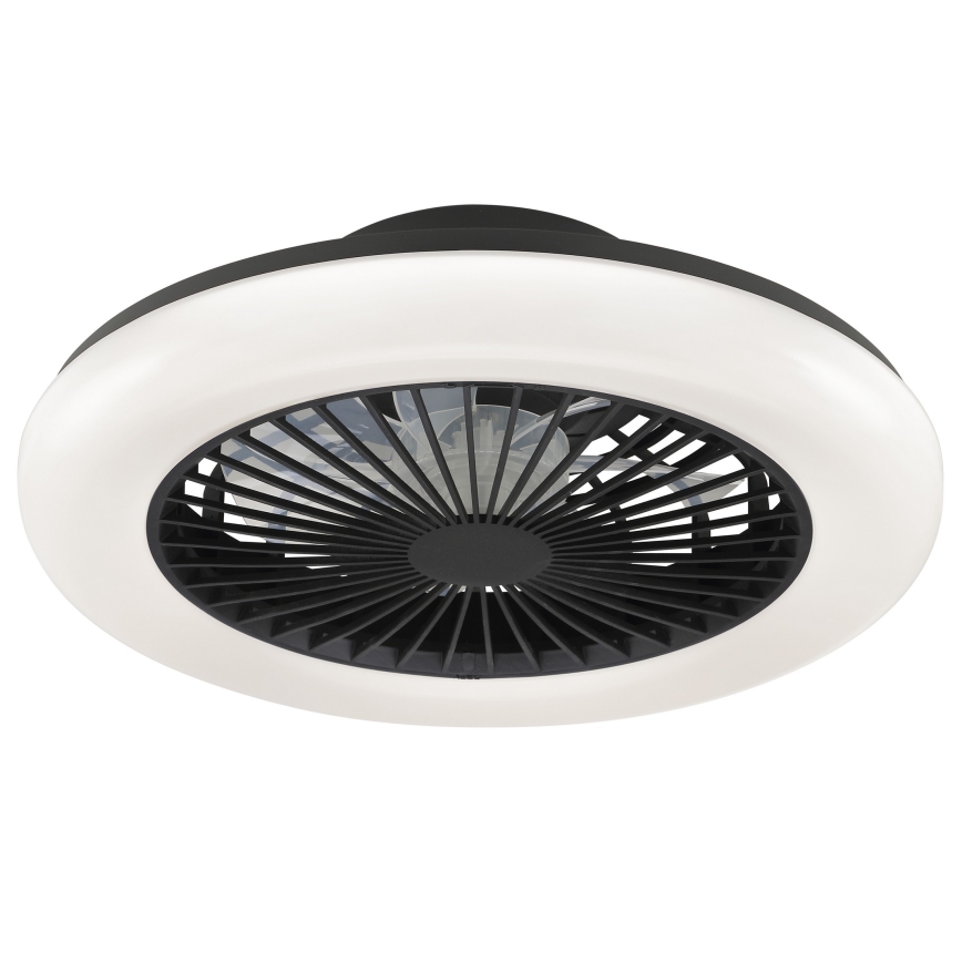 Brilliant - dimbare LED-plafondlamp met ventilator MONTERO LED/20W/230V 2700-6500K Ø 42 cm zwart + afstandsbediening