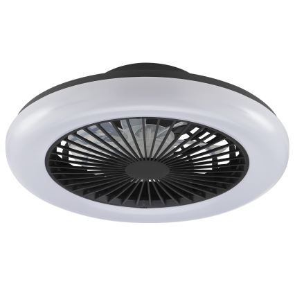 Brilliant - dimbare LED-plafondlamp met ventilator MONTERO LED/20W/230V 2700-6500K Ø 42 cm zwart + afstandsbediening