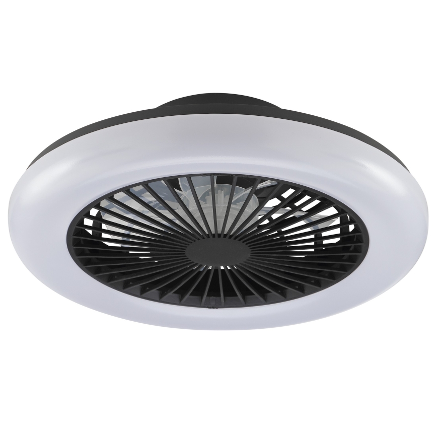 Brilliant - dimbare LED-plafondlamp met ventilator MONTERO LED/20W/230V 2700-6500K Ø 42 cm zwart + afstandsbediening