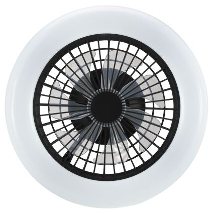 Brilliant - dimbare LED-plafondlamp met ventilator MONTERO LED/20W/230V 2700-6500K Ø 42 cm zwart + afstandsbediening