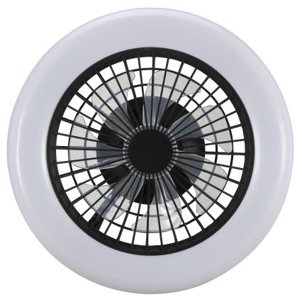 Brilliant - dimbare LED-plafondlamp met ventilator MONTERO LED/20W/230V 2700-6500K Ø 42 cm zwart + afstandsbediening