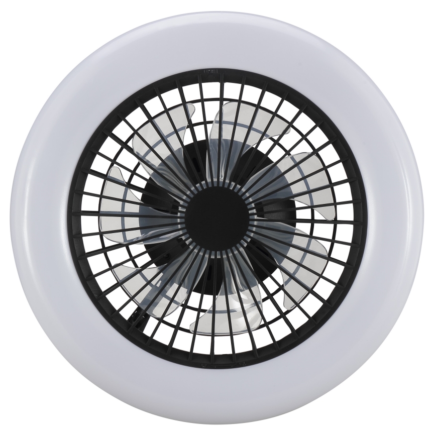 Brilliant - dimbare LED-plafondlamp met ventilator MONTERO LED/20W/230V 2700-6500K Ø 42 cm zwart + afstandsbediening