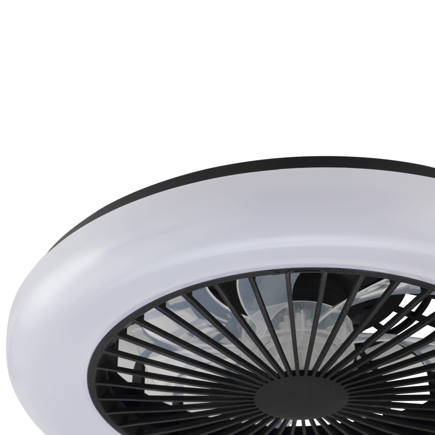 Brilliant - dimbare LED-plafondlamp met ventilator MONTERO LED/20W/230V 2700-6500K Ø 42 cm zwart + afstandsbediening
