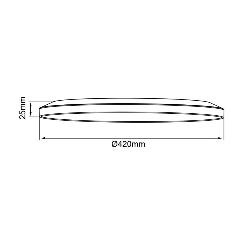Brilliant - dimbare LED-plafondlamp SORELL LED/24W/230V 3000-6500K Ø 42 cm zwart + afstandsbediening