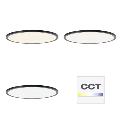 Brilliant - dimbare LED-plafondlamp TUCO LED/33W/230V 3000-6500K Ø 50 cm zwart + afstandsbediening