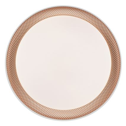Brilliant - LED-dimbare plafondlamp WALDO LED/24W/230V 3000-6500K Ø 38,5 cm wit/roségoud + afstandsbediening