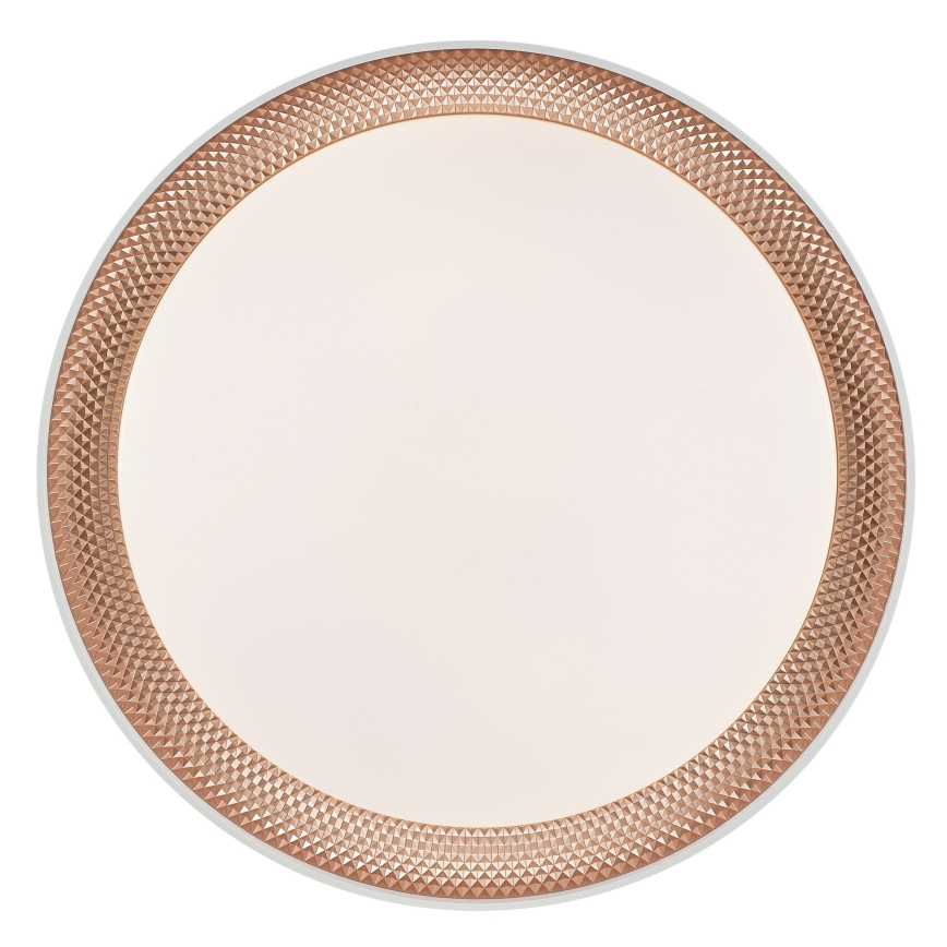 Brilliant - LED-dimbare plafondlamp WALDO LED/24W/230V 3000-6500K Ø 38,5 cm wit/roségoud + afstandsbediening