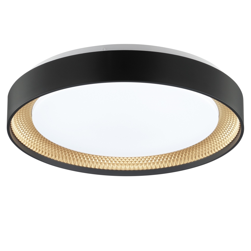 Brilliant - LED dimbare plafondlamp WALDO LED/24W/230V 3000-6500K Ø 38,5 cm zwart/goud + afstandsbediening