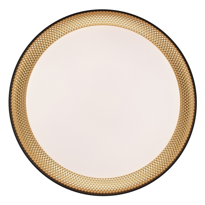 Brilliant - LED dimbare plafondlamp WALDO LED/24W/230V 3000-6500K Ø 38,5 cm zwart/goud + afstandsbediening