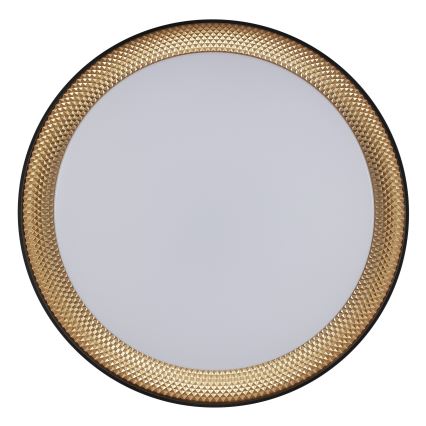Brilliant - LED dimbare plafondlamp WALDO LED/24W/230V 3000-6500K Ø 38,5 cm zwart/goud + afstandsbediening