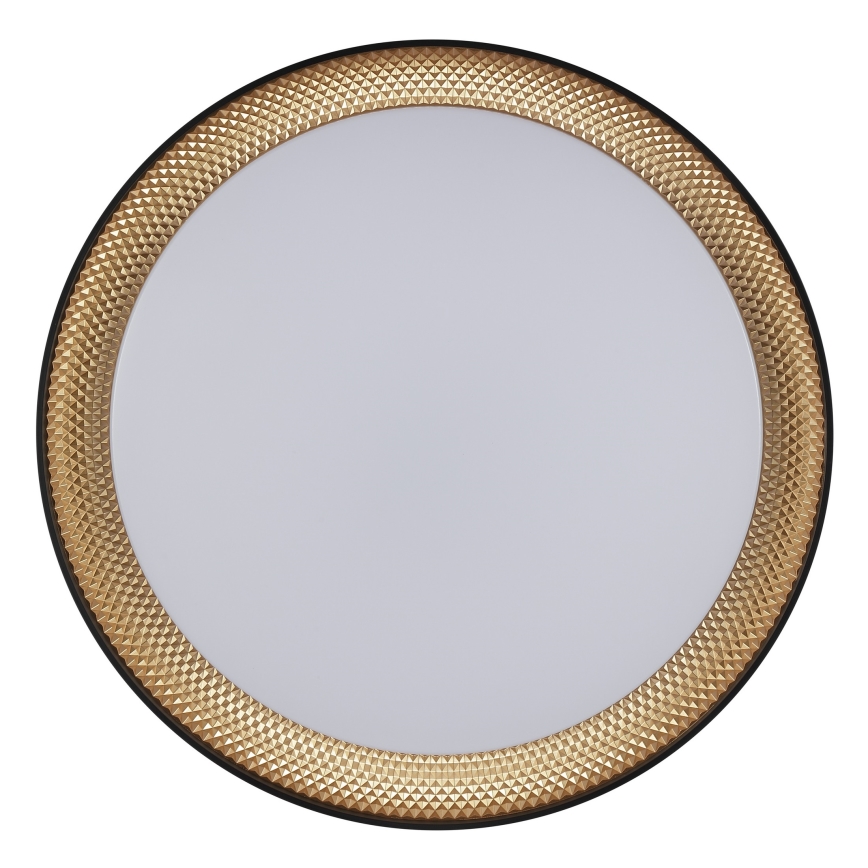 Brilliant - LED dimbare plafondlamp WALDO LED/24W/230V 3000-6500K Ø 38,5 cm zwart/goud + afstandsbediening