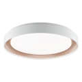 Brilliant - LED-dimbare plafondlamp WALDO LED/36W/230V 3000-6500K Ø 48,5 cm wit/roségoud + afstandsbediening