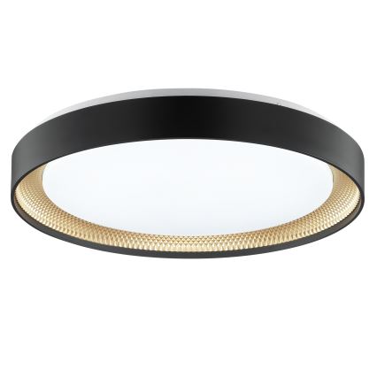 Brilliant - Dimbare LED-plafondlamp WALDO LED/36W/230V 3000-6500K Ø 48,5 cm zwart/goud + afstandsbediening