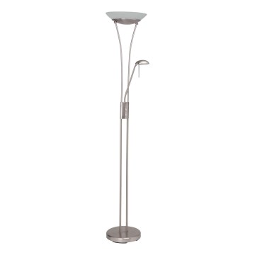 Brilliant - LED-dimbare vloerlamp FINN 2xLED/13W/230V mat chroom