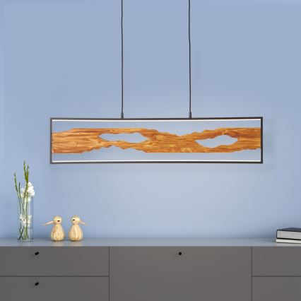 Brilliant - LED Hanglamp aan een koord CHAUMONT LED/20W/230V grenen - FSC gecertificeerd